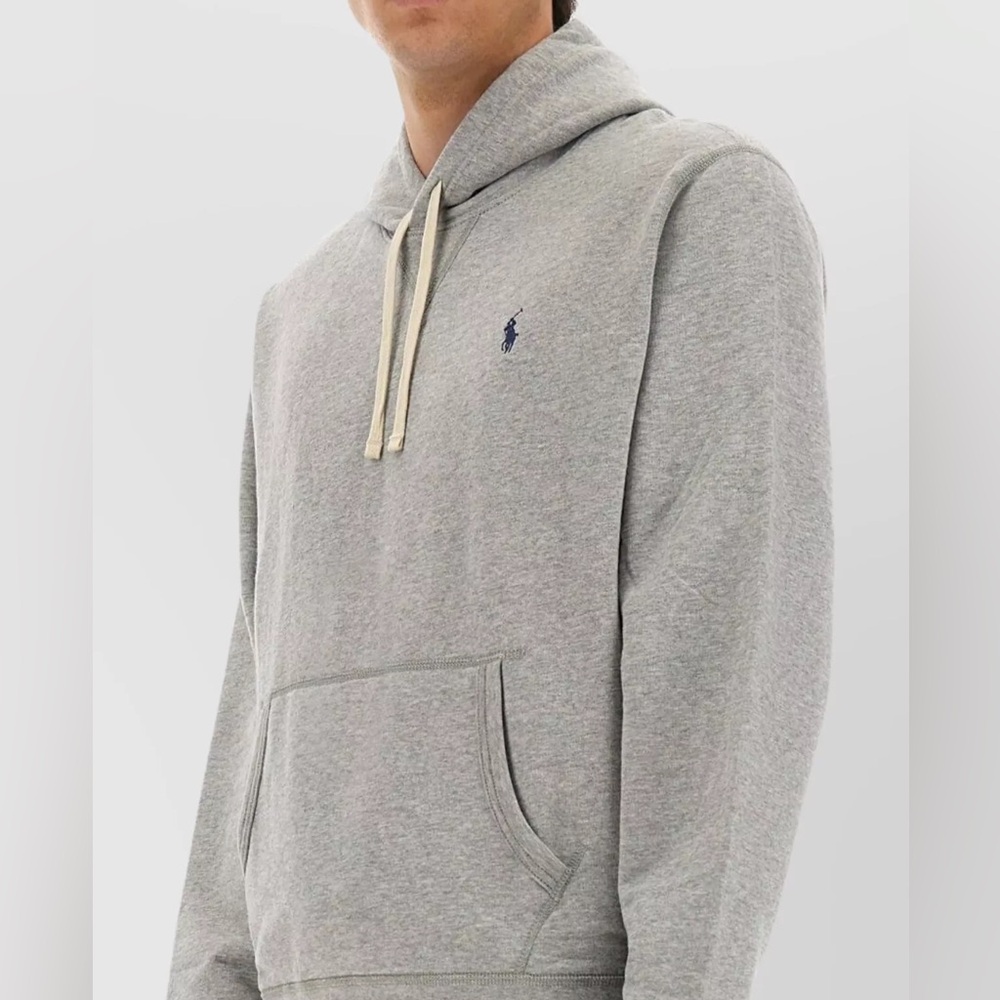 Polo by Ralph Lauren Light Gray Hooded Sweatshirt size large mens